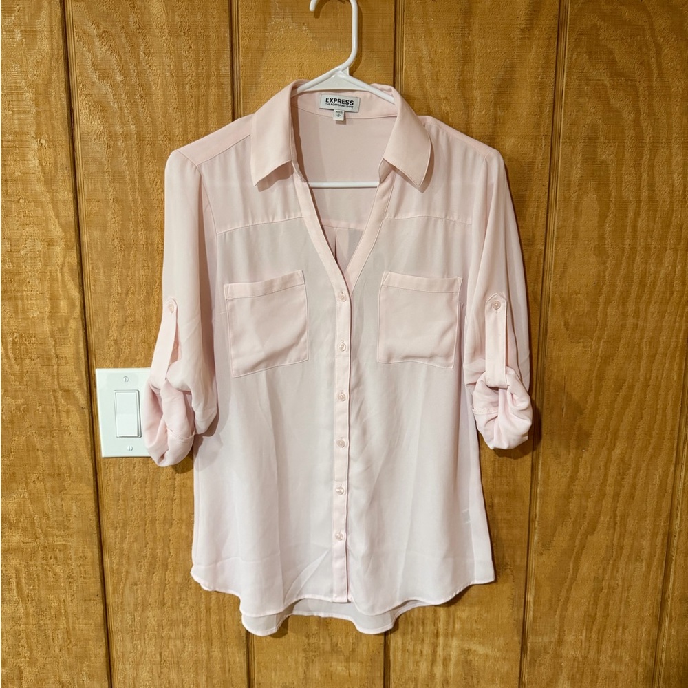 Women’s Double Pocket Rolled Sleeve Utility Portofino Shirt - Picture 2 of 5